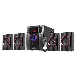 Intex IT-3005 TUFB Computer Multimedia Remote Control with 4.1 Speaker USB/TF/FM(Black)