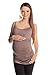 New Comfy Maternity Spaghetti Strap Top Camisole Vest Size 8 10 12 14 16 18 8010 Variety of Colours (16, Cappuccino)