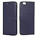 Price comparison product image DENDICO iPhone 6 / iPhone 6s Case, Ultra Slim Premium Wallet Case with Magnetic Closure for Apple iPhone 6 / iPhone 6s [Card Slots] [Hand Strap] [Stand Function] - Navy Blue