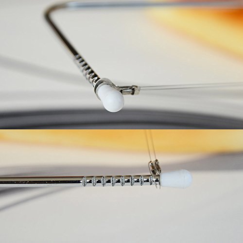 ilauke 2fach Tortenbodenschneider Tortenbodenteiler Teigspachtel Kuchenmesser mit Schneidedraht Höhenverstellbar mit 3 Patisserie Teigschaber Teigschneider Rund Eckig Kuchengarnierer Lebensmittelgeeignet und spülmaschinenfest (2fach Messer + 3er Teigspachtel) - 3