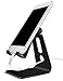 Price comparison product image Kanggest Desktop Phone Stand Adjustable Aluminum Alloy Tablet Lazy Rotatable Stand Holder for iPhone X/8/7/7Plus/6/6S/iPad Air/iPad Mini,Samsung Galaxy Note8 S8 plus Moto LG Huawei P10 P9 (Black)