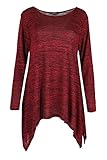 Womens Ladies Knitted Long Sleeves Hanky Hem Celebrity Inspired Oversized Baggy Scoop Neck Swing Flared Winter Jumper Poncho Top