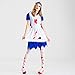 Produktbild Asolym Halloween-Kostüm Adult Woman Blut Maid Wear Ärzte Krankenschwester Anzug Terror Female Zombie Masquerade, XL