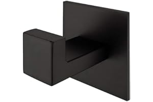 Celbon Adhésif Crochet De Bains En Acier Inox Crochets Serviettes Pour Bain Cuisine Toilettes Placards Noir