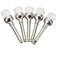 ADDLER DENTAL POLISHING BRUSH HOLLOW CUP NYLON CONTRA ANGLE FOR MICROMOTOR WITH FOLDABLE BUR STAND FREE. PACK OF 5PCS.
