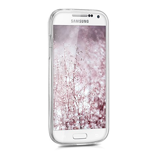 kwmobile Funda para Samsung Galaxy S4 Mini - Carcasa de  TPU  para m  vil y dise  o de Sol hind   en  Violeta Blanco Transparente 
