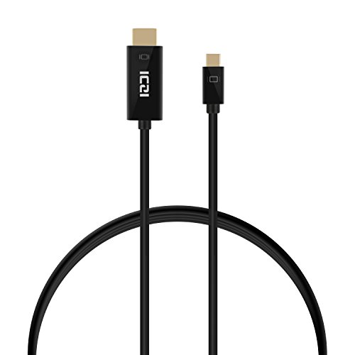 ICZI Mini Displayport auf HDMI Kabel, 1080p Full HD Vergoldete Kontakte Mini DP auf HDMI Kabel für PC und Apple / MAC, MacBook Pro, MacBook Air, Lenove Thinkpad usw. (1m) - 2