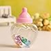 Babies Bloom Pink Plastic Clear Heart Shape Baby Feeding Bottle Box Candy DIY Party Favors (set of 12) RS.599.00