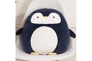 RAILONCH Tier Kissen Plüschtier Stofftier Kuscheltier Cartoon Kissen Süß Dinosaurier Geschenk Unisex Kuscheltier (Pinguin)