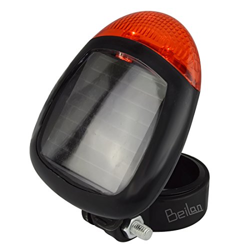 Preisvergleich Produktbild LED Fahrrad Rückleuchten Solar-Fahrradrücklicht Fahrradbeleuchtung Hinten Sicherheits-Warnleuchte mit Sattelstütze Halterung (Rotes Licht)