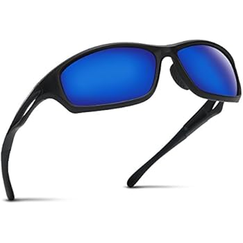 DUCO Polarisierte Sport Sonnenbrille - Ultra-leicht TR90 Für Outdoor Aktivitäten