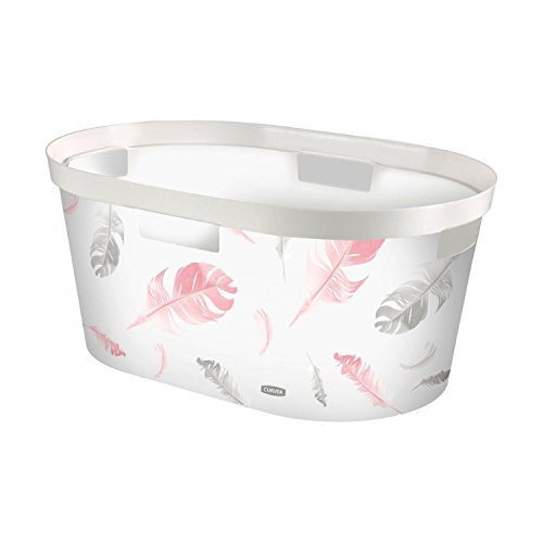 Curver "Infinity" Wäschebox Motiv Feder , 40 L