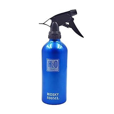 Cestval Spray eau flacons Aluminium Spritz Bouteille métallique fine Brume vide Atomiseur Main Trigger Pulvérisateur de salon de coiffure Flacon pulvérisateur Fleurs plantation Outil pour nettoyage de jardin Cheveux ou Pet Care d'Humidification, bleu,…