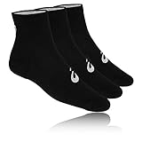 asics damen sneaker weiß Feuchtigkeitsmanagement Asics 3PPK Quarter Sock Black 35-38