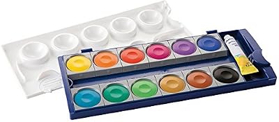 Pelikan DIN 5023 - Palette gouache - 12 couleurs