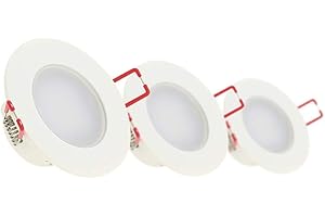 Xanlite, PACK3SEL345CWIP, Lot de 3 Spots LED Encastrables, Blanc Neutre, IP44