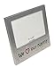 ' We Love Our Nanny ' - Photo Picture Frame Gift - 5 x 3.5 " - Brushed Aluminium Satin Silver Colour