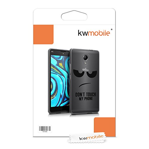 kwmobile Funda para Wiko Robby - Carcasa de TPU para m vil y dise o Don t Touch my Phone en Negro Transparente reviews kwmobile Funda para Wiko Robby - Carcasa de TPU para m vil y dise o Don t Touch my Phone en Negro Transparente