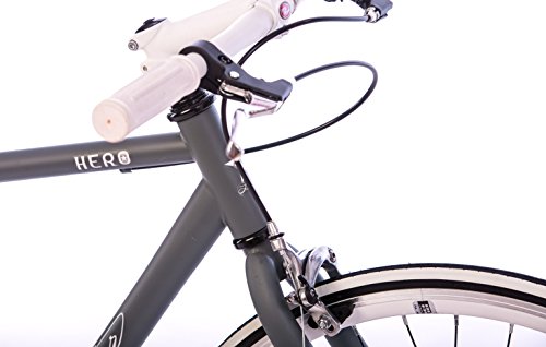 Leader FF1 28 Zoll Singlespeed/Fixie Grau Matt (2017) - 2