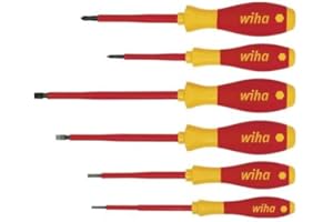 Wiha 320N ZK6 SO Jeu de 6 Tournevis Softfinish isolés Fente PZ
