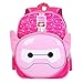 Produktbild Lisay Lässig Klein Kinder Rucksack Mode 3D Kindergartentasche Cartoon Regenschutz Kinderrucksack TravelLite Niedlich Canvas Schulrucksack Für Mädchen und Jungen (PInk)