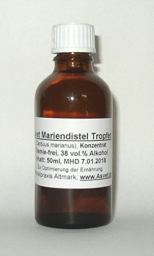 Preisvergleich Produktbild Asvet 50ml Mariendistel Tropfen, Extrakt, Konzentrat