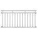 Produktbild [casa.pro] Französischer Balkon 90x184cm Stahl Geländer Fenster Gitter Stabgeländer