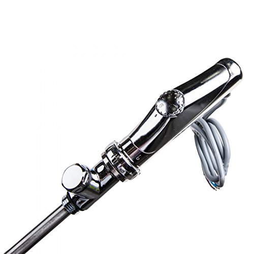 Kristiansund Handtuchheizkörper 1200 x 450mm Chrom mit elektrischem Thermostat Element - 6