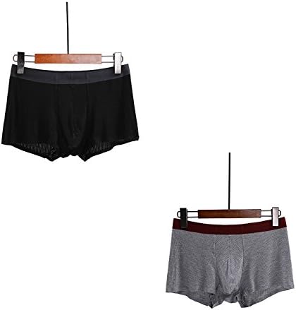 LLZNSNK 2 Pack Men'S Underwear Boxer Pants Youth Seamless Ice Silk Square Shorts Comfort Breathable Pants Men'S Crotch