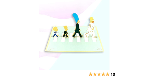 00330 THE SIMPSONS ABBEY ROAD LAMINATED POSTER UK