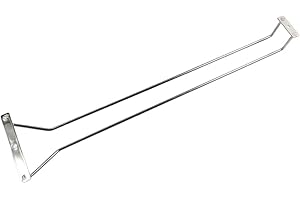 Abcsea 50 cm porta bicchiere di vino, portabottiglie in acciaio inox, portabicchieri vino sotto armadietto, supporti per bicchieri 1 pezzo (1 Fila)