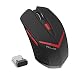 Produktbild Elzo 2.4 Ghz 1600DPI Kabellose Maus mit USB Nano Empfänger, 3 Einstellbare DPI-Pegel und 6 Tasten für PC Computer Laptop Macbook (Schwarz & Rote)