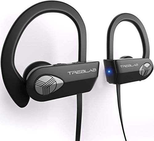 Auriculares Bluetooth TREBLAB XR500, los Mejores Auriculares inalámbricos para Deportes, Correr, Gimnasio, Entrenamiento, Ejercicio atlético (encarnado)