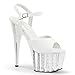 Produktbild Sexy Fesselriemchen Sandaletten Adore-709VLRS, mit Strass Applikationen, High Heels von Pleaser 41 (US 11) Weiß