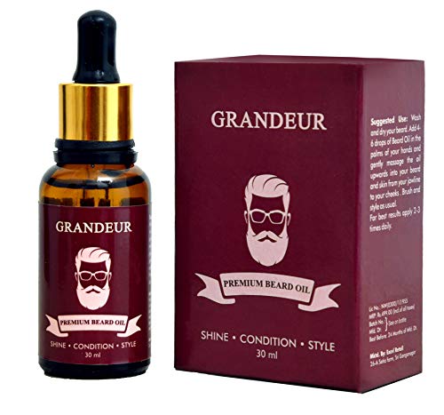 Grandeur Beard Oil For Beard Growth- 30ml with Jojoba and Argan Oil RS.199 (60.00% Off) - Amazon Grandeur Beard Oil For Beard Growth- 30ml with Jojoba and Argan Oil RS.199 (60.00% Off) - Amazon