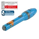 ANSMANN LED Kindertaschenlampe Projektionslampe Jungen blau Lampe und Projektor in Einem – leuchtet und projiziert Bilder an die Wand (Sendung mit der Maus) geprüfte Kindersicherheit und verbesserte Qualität - 2