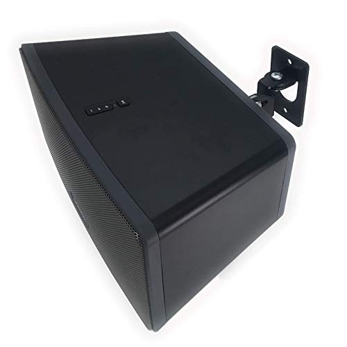 Soundbass - Compatible with SONOS PLAY 3 Montaje de pared, ajustable con mecanismo de giro e inclinación, soporte individual para el altavoz Play: 3 con accesorios de montaje, negro, diseñado en el Reino Unido por Soundbass