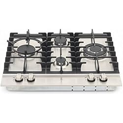 Kaiser Plaque de cuisson en acier inoxydable 60 cm, autosuffisante gaz fabricant de luxe 3,8 kW Wok plaque de cuisson au gaz réchaud à gaz du gaz gaz naturel et gaz propane