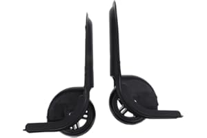 D DOLITY DIY Sinistra e Destra Bagagli Ruote di Trasporto Ruote - Nero - 70mm