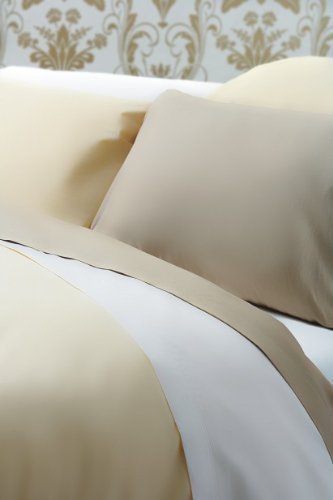 Egyptian Cotton 200 TC Percale Duvet Cover (Ivory) (Single)
