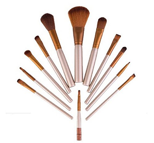 Naked3 12Pcs Professionelle Bambus Griff Make-up Pinsel Set Kabuki Powder Foundation Blush Gesicht Pinsel Kosmetik Pinsel Kit mit Box - 5