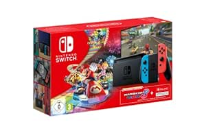 Nintendo Switch Konsole + Mario Kart 8 Deluxe [Download Code] + Nintendo Switch Online [3 Monate]