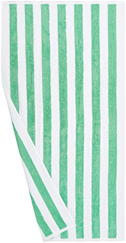 AmazonBasics – Strandtuch, Blockstreifen, Blaugrün, 2er-Pack - 6