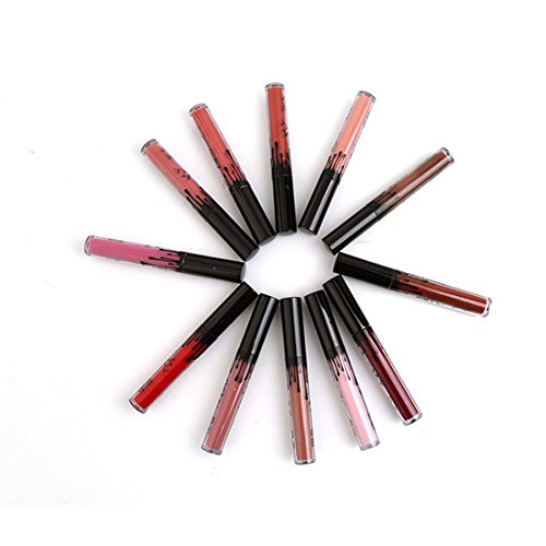 Cabet Waterproof Long Lasting Matt Liquid Lipstik Beauty Lip Gloss 12 Farben