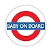 Produktbild Baby On Board (auf Underground Schild Pin Rückseite Button Pinback Revers Button 38 mm kleine Neuheit Retro-Geschenk