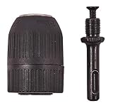 Am-Tech 1/2 pulgadas mandril sin llave con adaptador SDS, V1280
