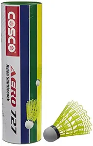 Cosco Aero 727 Nylon Shuttle Cock (Yellow)