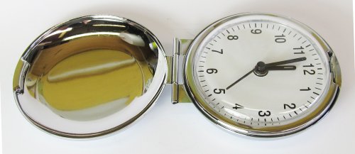 Widdop Bingham Metall-Reisewecker, klappbar, großes Zifferblatt - 4