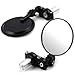 Motorcycle Chrome Plated Billet Aluminum Outside Rearview Side View Mirrors Multi Angle Adjustable Blindsight Rearview Handle Bar End Convex Universal Fit For Ducati Monster 796 848 1198