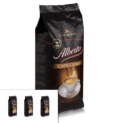 Preisvergleich Produktbild 3 x Darboven Alberto Caffè Crema Kaffeebohnen 1kg